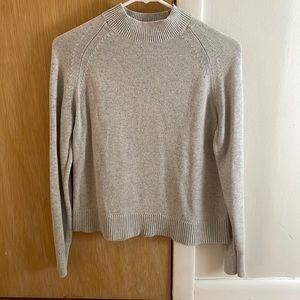 Everlane The Cotton Mock Neck Lightweight Sweater XS